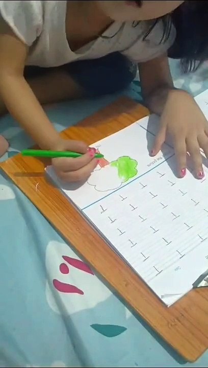 Trishu colouring on 6june24