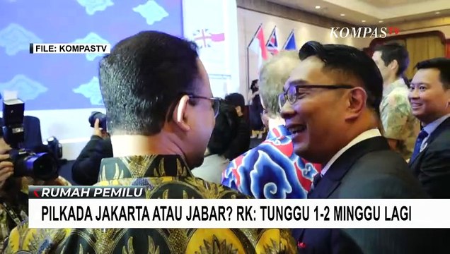 Pilkada Jakarta atau Jawa Barat, Ridwan Kamil: Tunggu 1-2 Minggu Lagi