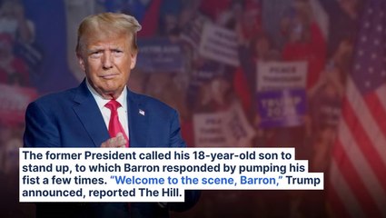 Trump Rally Attended By Ex-President's Youngest Son Barron: 'Welcome to the Scene'