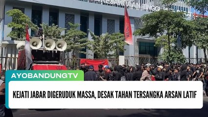 Kejati Jabar Digeruduk Massa, Desak Tahan Tersangka Arsan Latif