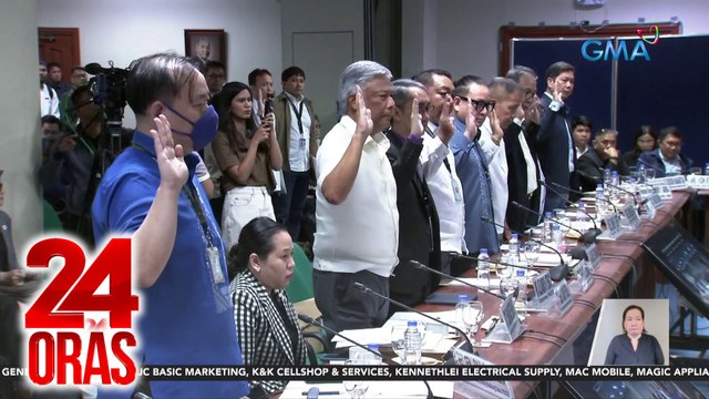 Koneksyon umano sa iligal na POGO ng mga inuugnay noon sa Pharmally scandal, lumutang sa Senate hearing | 24 Oras