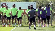 Primer entrenamiento del Real Betis en Austria