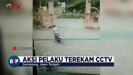 Aksi Pria Curi Motor di Halaman Masjid Terekam CCTV