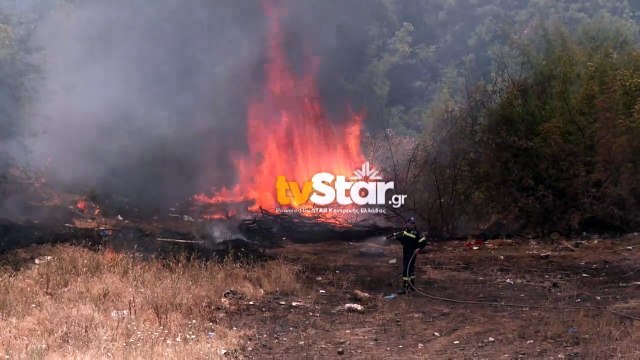 Και πάλι φωτιά στην Καμηλόβρυση του Δήμου Λαμιέων