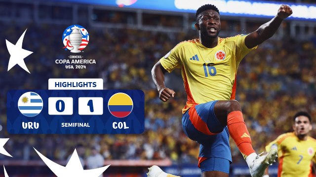 Uruguay vs Colombia (0-1) | Copa América 2024 | Semifinal