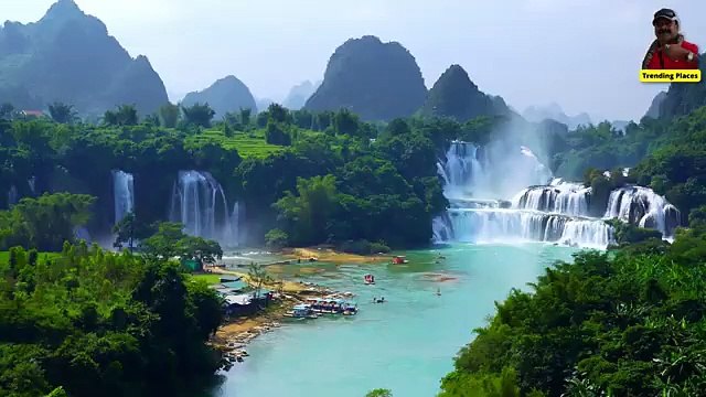 Ban Gioc or Detian waterfall in China Vietnam Border