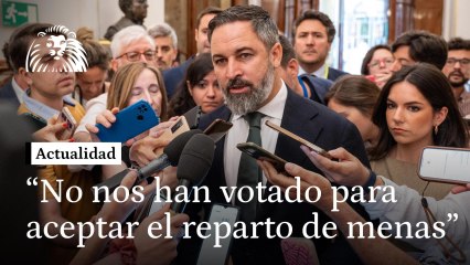 VÍDEO | Abascal: "A nosotros no nos ha votado nadie para aceptar la política migratoria de Pedro Sánchez"
