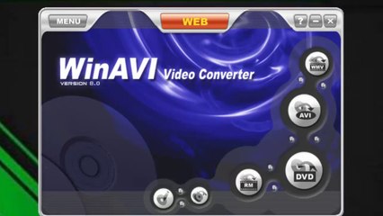 WinAVI Video Converter 8.0 Mostrando Funções de Conversão