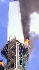 El incendio desatado en la catedral de Ruan