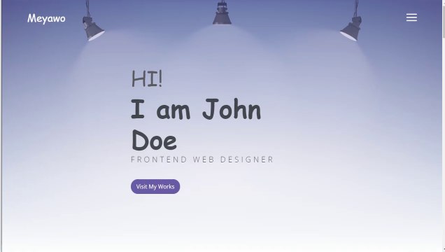 Portfolio Website Design: HTML, CSS & JS