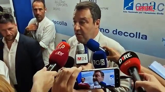 Salvini: «Non vedo l'ora di atterrare all'aeroporto Malpensa-Berlusconi»
