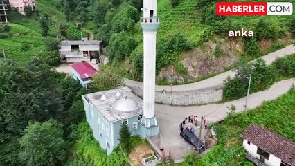 Rize'de heyelan nedeniyle imamların kaldığı lojmana 'oturulmaz' kararı