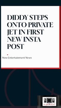 Diddy steps onto privet plane Combs Air