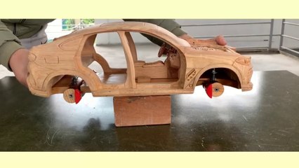 Making a car from Wood || Wood works qualified skills
