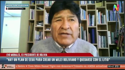 Evo Morales: "EE.UU. quiere crear un nuevo Milei en Bolivia"