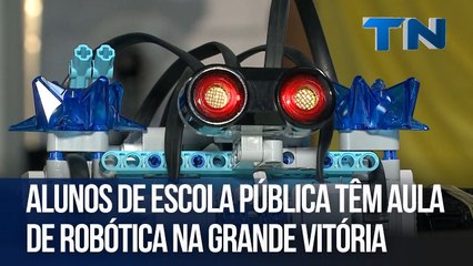 Alunos de escola pública têm aula de robótica na Grande Vitória