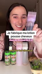 Recette spray romarin pour faire pousser les cheveux ✨