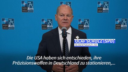 Scholz verteidigt "sehr gute Entscheidung" zu US-Marschflugkörpern