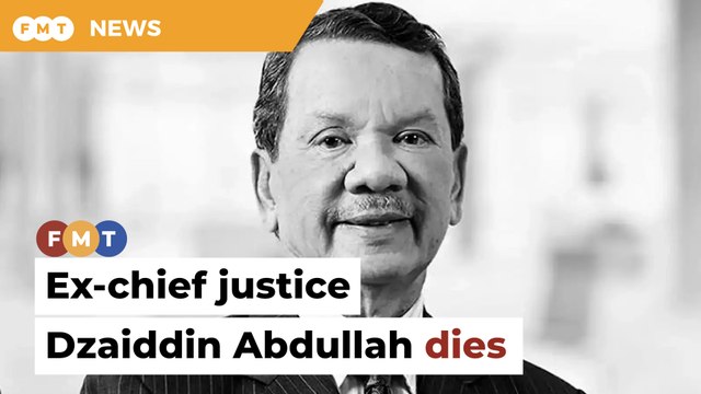 Ex-chief justice Dzaiddin Abdullah dies, aged 86