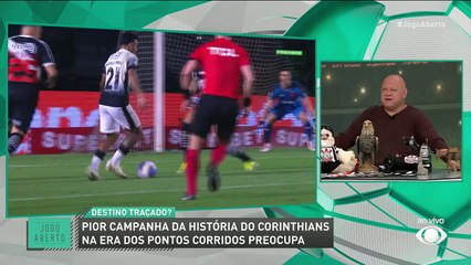 Debate Jogo Aberto: Pior campanha da história do Corinthians vai levar time ao rebaixamento?