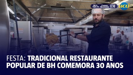 Restaurante popular de BH comemora 30 anos com cardápio especial