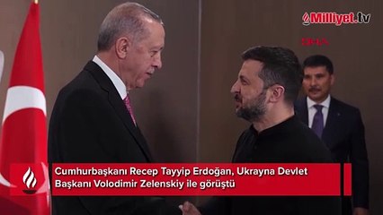 Cumhurbaşkanı Erdoğan Zelenskiy ile bir araya geldi