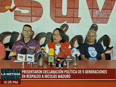 Caracas | Comando Político de las 5 Generaciones reafirma su respaldo al candidato Nicolás Maduro