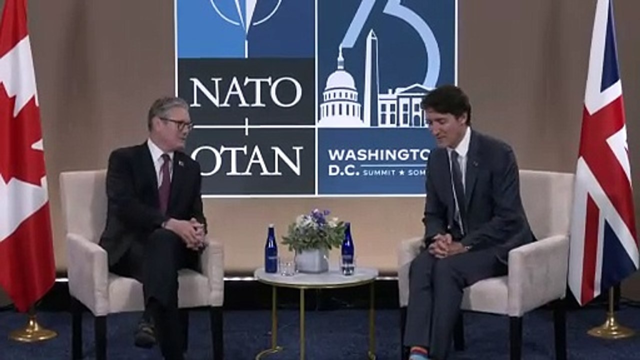 Keir Starmer holds bilat meeting with Justin Trudeau