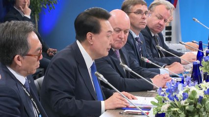 尹 "보편적 가치 공유하는 국가들 협력 반드시 필요" / YTN