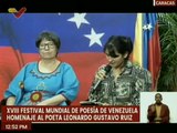 Colombia participa en el XVIII Festival Mundial de Poesía Venezuela