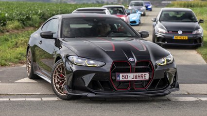 BMW M4 CSL with Custom Exhaust - LOUD Accelerations !