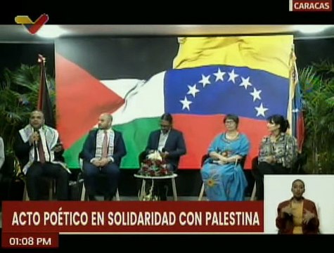 Murad Sudani, poeta palestino recitó poema en el XVIII Festival Mundial de Poesía Venezuela