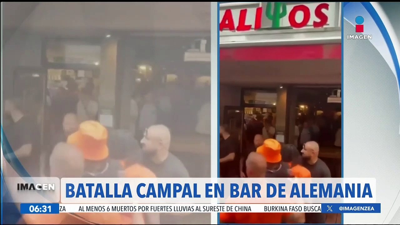 Aficionados de Inglaterra y Países Bajos protagonizan pelea campal