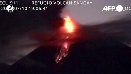 Aumento de la actividad del volcán Sangay, en Ecuador