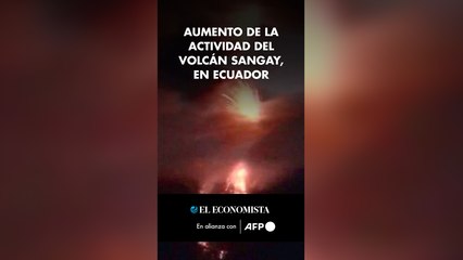 Aumento de la actividad del volcán Sangay, en Ecuador