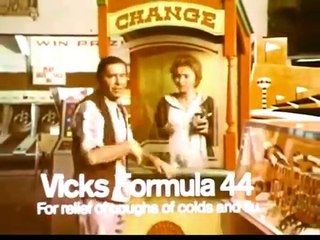 1970s Vicks Formula 44 TV commercial with Milton Berle (humorous)