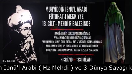 Muhyiddin İbnü'l-Arabi ( Hz Mehdi ) kehanetleri 2024 ve 3 Dünya Savaşı #sondakika [1]