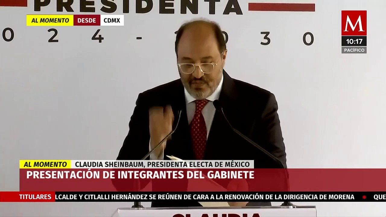 Claudia Sheinbaum presenta a nuevo integrante de su gabinete presidencial