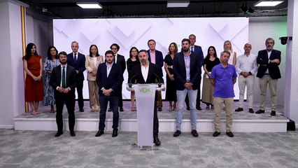 Santiago Abascal anuncia que Vox abandona los gobiernos de coalición con el PP
