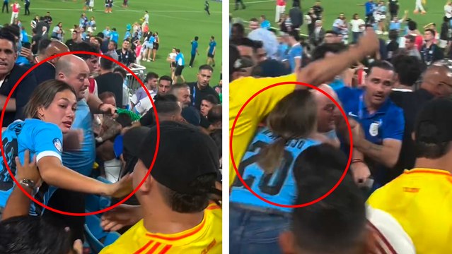 Copa América: Difunden video de la esposa de Maxi Araújo, jugador del Toluca, siendo golpeada por aficionados colombianos