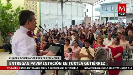 Download Video: Gobierno de Chiapas entrega pavimentación en colonias de Tuxtla Gutiérrez