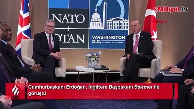 Cumhurbaşkanı Erdoğan, İngiltere Başbakanı Starmer ile görüştü