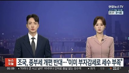 조국, 종부세 개편론 반대…"이미 부자감세로 민생 예산 부족"