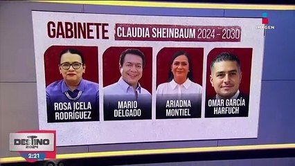Así va conformado el gabinete de la virtual presidenta electa, Claudia Sheinbaum