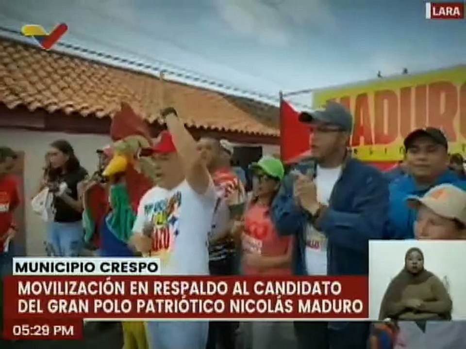 Larenses se movilizan en respaldo al candidato Nicolás Maduro