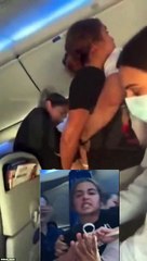 Mujer mordió a tripulante de cabina