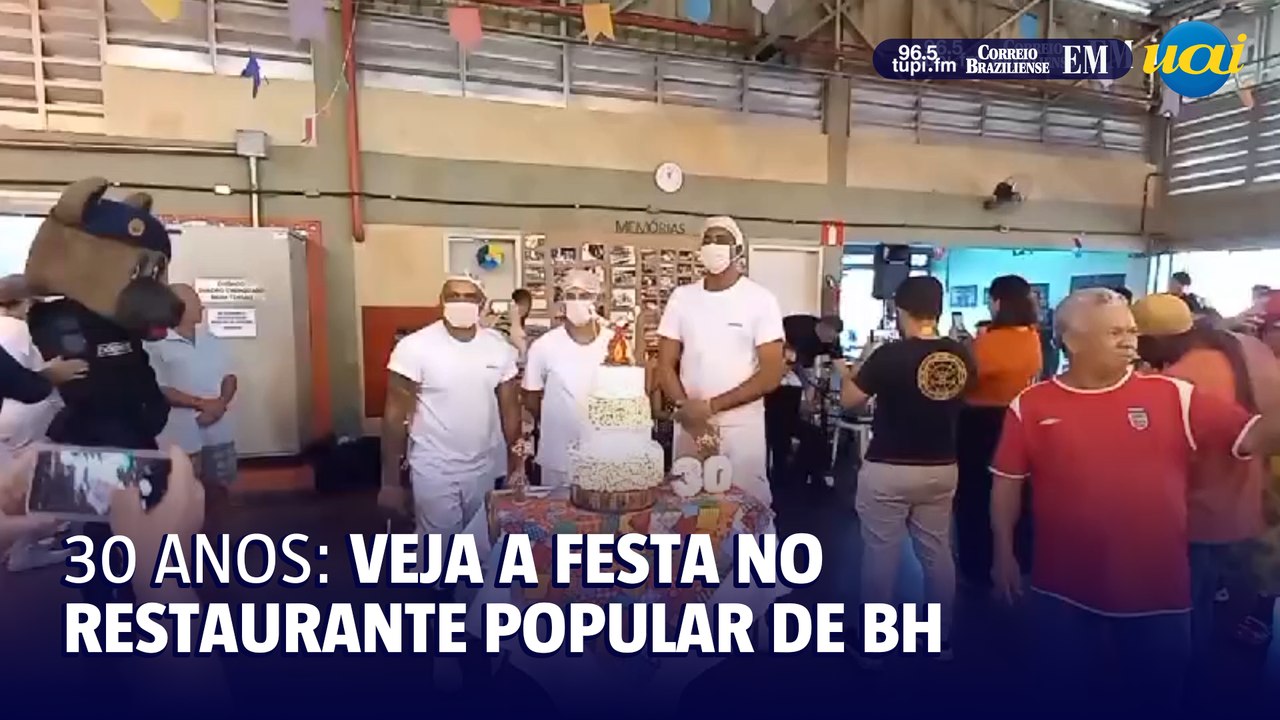 Veja a comemoração de 30 anos do primeiro restaurante de BH