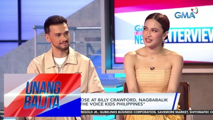 Julie Anne San Jose at Billy Crawford, nagbabalik as coaches sa "The Voice Kids Philippines" | Unang Balita
