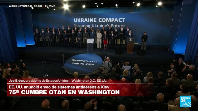 Biden confunde el nombre de Zelenski, llamándolo Putin al cierre de la cumbre de la OTAN