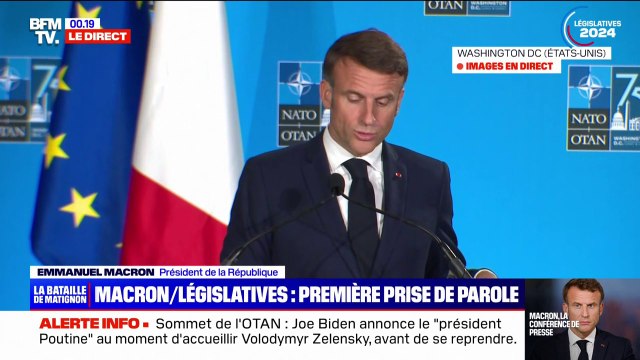 Emmanuel Macron appelle à appuyer l'Ukraine aussi longtemps que nécessaire